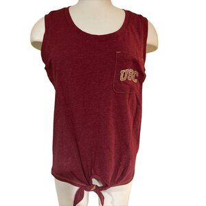 USC Women’s Tank Top Pocket Rhinestones Medium Shirt New Colosseum